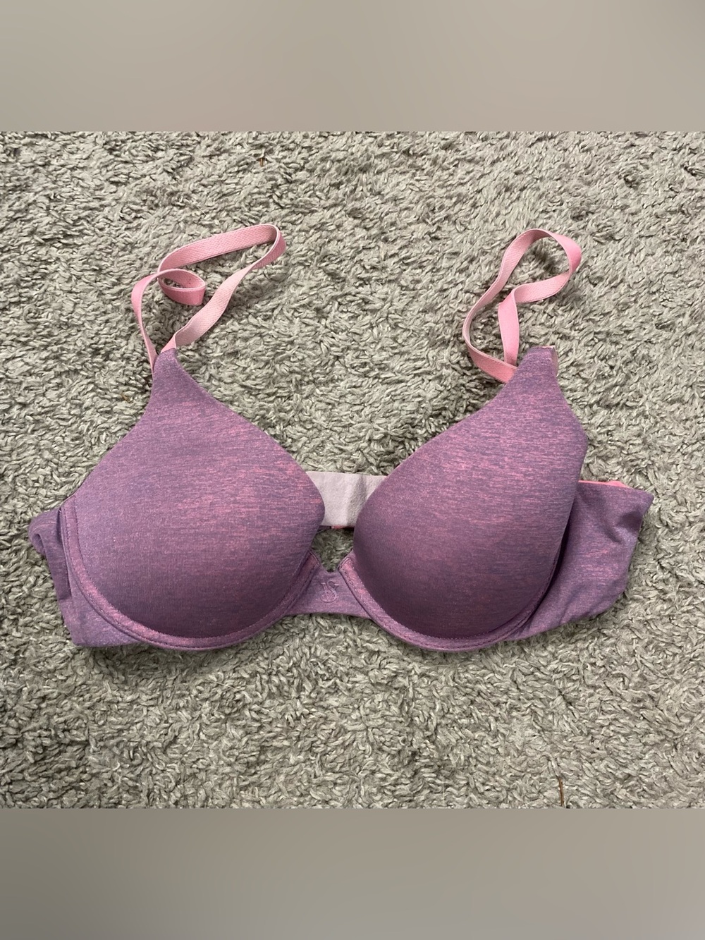 Victoria's Secret Pink and Purple Molded Cup Bra